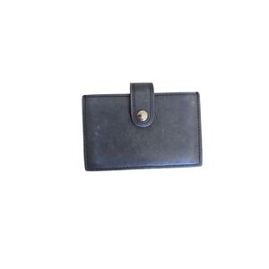 Coach Genuine Glove Tanned Leather Accordion Card Case Multi Color Mini Wallet